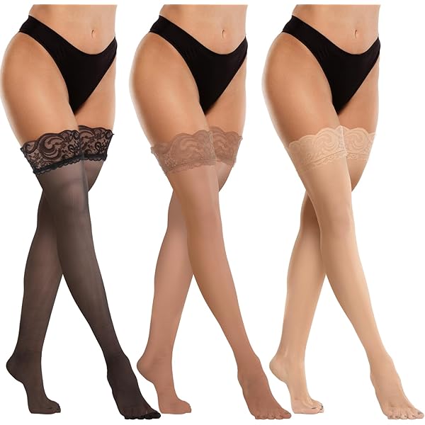 3 Paia Calze A Rete Autoreggenti Con Fiocco - Calze Con Giarrettiera Per Cosplay, Feste E Quotidiano - Foto 10