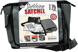 ROYAL & LANGNICKEL Royal and Langnickel Sketching Satchel Artist Set, Charcoal,grey