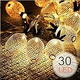 Guirlande Lumineuse Ananas Piles LED, Morbuy Créatif Décoration Fée Chaîne Lumière 10/20/30LED pour Maison Fête Noël Halloween Mariage Anniversaire Chambre Jardin (3M/30LED)