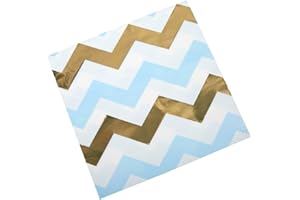 Neviti 771693 Pattern Works-Napkin Blue Chevron, 16.5 x 16.5 x 0.1 cm