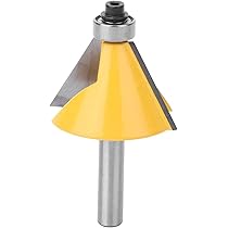 Fresa Per Legno Con Gambo 8mm E Cuscinetto | Frese Per Smussatura Angoli 15°, 22.5°, 30° | Per Router E CNC - Foto 12