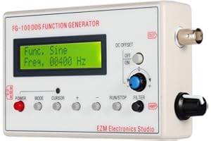 1HZ-500KHZ DDS Functional Signal Generator, KKnoon Low Frequency Signal Generator Sine/Triangle/Square/Sawtooth Waveform