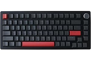 DrunkDeer A75 Tastiera meccanica a scatto rapido Interruttore magnetico Tastiera da gioco PBT Keycap Double Shot 82Key Profilo OEM 75% Layout compatto USB cablato nero