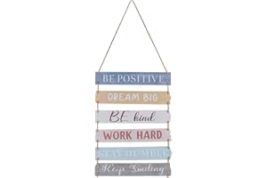 GLEAVI Letrero Colgante De Madera Con Frases Decorativas Para Pared Vintage Adorno Colgante Para Puertas Interiores Y Oficinas Decoración Versátil Para Hogar Y Eventos