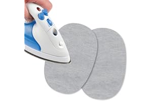 USIT, Mini Toppe Jersey Termoadesive, 13x9 cm, Ideali per Riparare Tute, Maglie e Pantaloni Sportivi, 2 pezzi, Grigio Chiaro