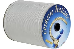 Corderie Italiane 003009603 Cordino per tende veneziane, 3 mm, 200 Metri, Bianco