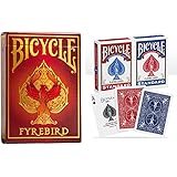 Bicycle Fyrebird, Mazzo di Carte da Collezione Unisex Bambini, colorato, único & Bicycle-2-Pack Index Rider Back 808 Mazzo St