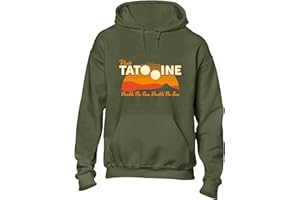 Crown Designs Tatooine Suns Space Wars Sci Fi Movie Film Inspired Premium Quality Unisex Hoodies for Men, Women and Teens