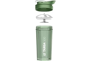 ROCKITZ Protein Shaker 500ml mit einzigartigem Konzept - dicht + leichte Reinigung + Protein Mischfeder = perfekt cremige Shakes ohne Klumpen – Premium Fitness Shaker Proteinshake