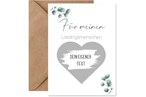 ‎THINGS OF HAPPINESS Things of Happiness Rubbelkarte zum selber beschriften | Überraschungskarte inkl. Briefumschlag Naturpapier | Rubbellos | Geschenk Geburtstag, Jahrestag | Gutschein Weihnachten DIN A6 (Eucalyptus)