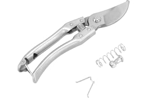 JEANOKO Recortadores de Pezuñas de Cabra, Tijeras de Trotón de Cerdo, Alicates, Herramienta de Reparación de Recorte de Uñas de Animales, Tijeras Multiusos, Kit de Recortadores para Caballos,(Plata)