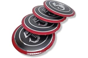 GRONGU 135mm Hub Centre Caps, Car Tyre Protect Exterior Decoration Accessories, For Abarth 500 595 695 Coppa Coppone