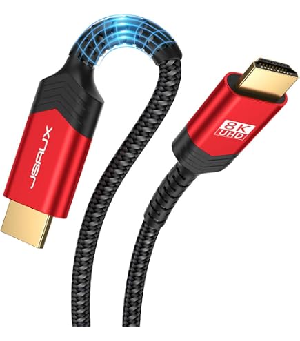 Jeirdus - Cavo AOC HDMI in fibra ottica, alta velocità 18 Gbit/s, supporta 4k 60 Hz, con connettori micro e standard HDMI, facile da instradare 5ft(1.5meters) Blu