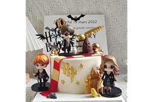 Jofiesu Magician Mini Figures Magical Wizard Birthday Cake Toppers,Cartoon Party Decorations - cake topper cupcake toppers for kid, Kids Birthday Party Decorations