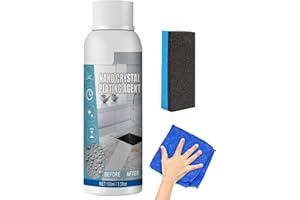 PELINUAR Agent de placage nano cristal, agent de placage en cristal de marbre, revêtement nanocristallin de pierre, pierre nettoyante de granit, film protecteur imperméable pour la cuisine, spray de graisse