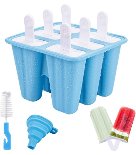 DeHub Stapi per Ghiaccioli in Silicone 6 Fori Stapi Ghiaccioli