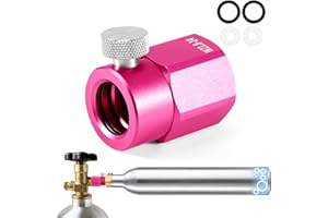 ASOFTY Adaptador de Recarga Compatible Con Duo, Crystal 3.0, Gala, Art, Terra, E-Duo Quick Connect CO2, Cilindro Compacto, Conexión W21.8-14 Para Botella de CO2