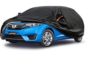 GUNHYI 7 Layers Car Cover Custom Fit Honda Jazz 2002-2023 Waterproof Breathable All Weather, Heavy Duty Outdoor Full Small Hatchback Cover Sun Rain UV Protection, Shipping From European Warehouse.