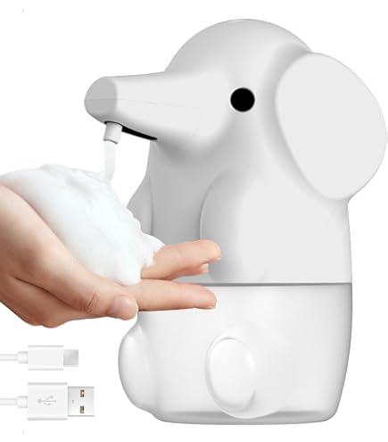 Dispenser Automatico Di Sapone A Forma Di Cartone Animato, Simpatico Dispenser Di Sapone Elettrico Ricaricabile Per Bambini Per La Casa (BLUE - 8