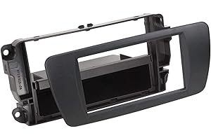 ACV Electronic Façade d'autoradio pour Seat Ibiza (6J) modèles à partir de 2008 Noir (AN1)