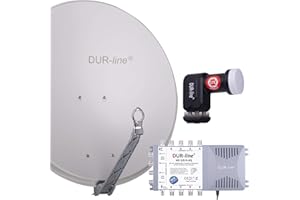 DUR-line Select 75/80 Juego de antena de satélite [LNB, Multiconmutador]