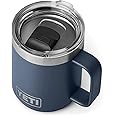 YETI Rambler Mug, Vacuum Insulated Stainless Steel Stackable Mug with Magslider Lid, Navy, 10 oz (296 ml)