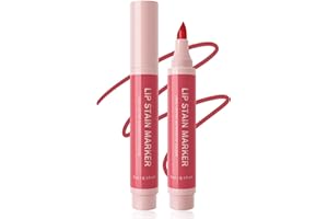 LESTPOLA Lip Stain Marker Pen-1Pcs Berry Pink Hydrating Lip Stain Liquid Lip Liner Pencil, Long Lasting Waterproof Smudge-proof Natural Matte Finish, Precise Chisel Tip Smooth, Lip Makeup Gift for Women-01