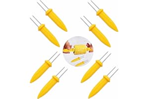 Maiskolben Halter,8 Stück Maiskolbenspieße Fruit Forks Edelstahl Maishalter für Hausmannskost,Picknicks,Grillen,Camping und Partys ZARRS Corn Fork, QYMC