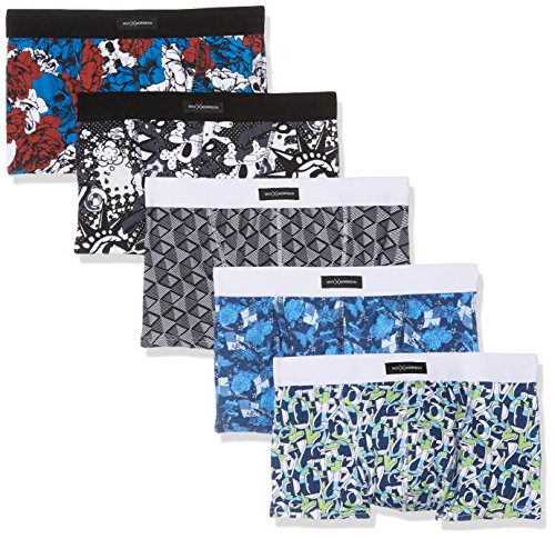 Mick Morrison Boxershorts für Herren in bunt, 5er Set, Unterwäsche aus Baumwolle mit verschiedenen Motiven