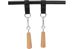 RiToEasysports Klimmzuggriffe aus Holz, Handgriffe, Krafttrainer, Trainingsgerät, Klimmzug-Fitnesszubehör für Bouldern, Kettlebells, Training