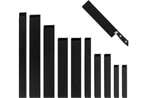 Rierousy 10 Piezas Funda Cuchillos, Cuchillos de Cocina, Funda Cuchillo Jamonero con Forro de Terciopelo, Juego Universal de Funda para General Cuchillos