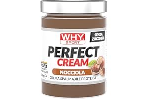 WHY SPORT PERFECT CREAM - Crema Proteica Spalmabile alla Nocciola - Crema Spalmabile con Proteine Isolate - Senza Glutine - 300 gr