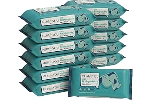 Mum & You Baby Wipes Multipack - 672 Biodegradable Wet Wipes (12 Packs) | 99.4% Water. Ideal for Sensitive Newborn Skin | Bab