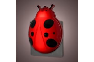 ANNMORE Luce Notturna Bambini da Presa, Lampada Notte Coccinella Punto Lucette da Comodino per Cameretta Neonato Accessori Utili