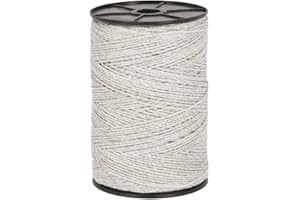 Ivisons Electric Fencing Poly Wire 500m x 2mm | Electric Fence Polywire Ideal For Strip Grazing Or Permanent Fencing | Horse Pony Paddock Dividing | Excellent Conductivity