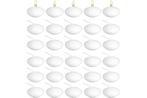 JOYRAY Floating Candles 30PCS Unscented Tealights Candles Romantic Warm Centrepiece Decoration Float in Water for White Wedding Valentine's Day Party Pool SPA Dinner Christmas Party Candlelight Dinner Use