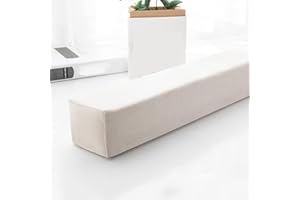 XIEMINLE Armlehnen-Kissen für Sofa, Kopfteil, Bettbrücke, Doppelbett zu Einzel-/Doppel-/Kingsize-Bett, langes Bett, Sofa, Lückenfüller, abnehmbares Armlehnen-Kissen für Hotel, 120 x 5 x 8 cm, beige