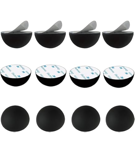 Kafuty 8 stuks 30 x 20 mm rubberen voetjes anti-vibratie basis pad standaard voor hifi-luidspreker, versterker, auto subwoofer, gitaar enz. (zwart