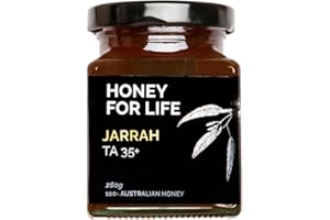 Extremely Active Honey | Jarrah TA35+ / MGO 1125+ | Stronger than Manuka Honey 1000 MGO - Manuka Honey Medical Grade | Raw Honey - Cold Pressed & Unpasteurised | Honey for Life 260g Jar