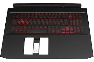 ‎ACER acer Nitro 5 (AN517-52) original Tastatur inkl. Topcase DE (deutsch) schwarz/schwarz mit Backlight (GTX 1650)