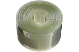 Othmro Gaine Thermorétractable en PVC, 40 mm x 8 m, Transparent, Taux de Rétrécissement 2:1, pour batterie 18650, pour les Batteries, Condensateurs, Jouetsd, Isolation électrique
