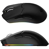 GAMEAGLE Tracker Pro RGB Kablosuz 2.4Ghz Bluetooth Kablolu Dock Şarj İstasyonlu 69gr 1KHz 12000DPI Oyuncu Mouse (siyah)