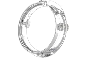 SKUNTUGUANG Anneau de fixation rond pour phare de Headlight/Street Glide Chromé 17,8 cm