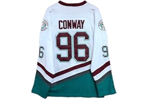 Gmjay # Mighty Ducks Hockey sobre Hielo Jersey de Películas Números Letras Cosidas S-XXXL