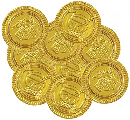 89 Teile Piraten Schatzsuche Set 8 Personen für die Schatzsuche zum Kindergeburtstag – Schatzkiste, Piratenhüte, Party Deko - 5