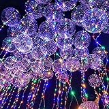 ★ 【 Tamaño y material 】 globos: 18 cm (inflado), luz cadena Longitud: 3 metros. Material: de alta calidad de látex tipo de batería: 3 pieza de pila AA (pilas no incluidas).