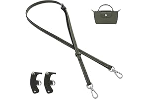 jiesinlov sac en cuir de vachette bandoulière sangle réglable kit de conversion pour Le Pliage Pouch strap(MINI-Vert Foncé)