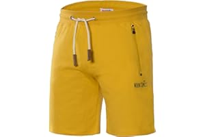 Mount Swiss Kurze Freizeithose Herren Liam I Kurze Sweatpants Herren mit Taschen - 2 Seiten- und 1 Gesäßtasche je mit Reißverschluß I Sport Shorts Herren in klassischen Farben