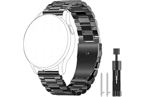 OUTPUTBT Metal Pasek 22mm 20mm 19mm 18mm 16mm Kompatybilny z Amazfit/Garmin/Huawei/Samsung/Suunto/Polar/Coros/FOSSIL/CMF/GRV/Hama/Tommy Hilfiger/Timex Stal Nierdzewna 316L Paski dla mężczyzn Kobiet