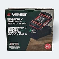 Parkside Bundle: 2x 4Ah Akku + Ladegerät 20V - Für X20V Serie Mit 2,4A Ladestrom